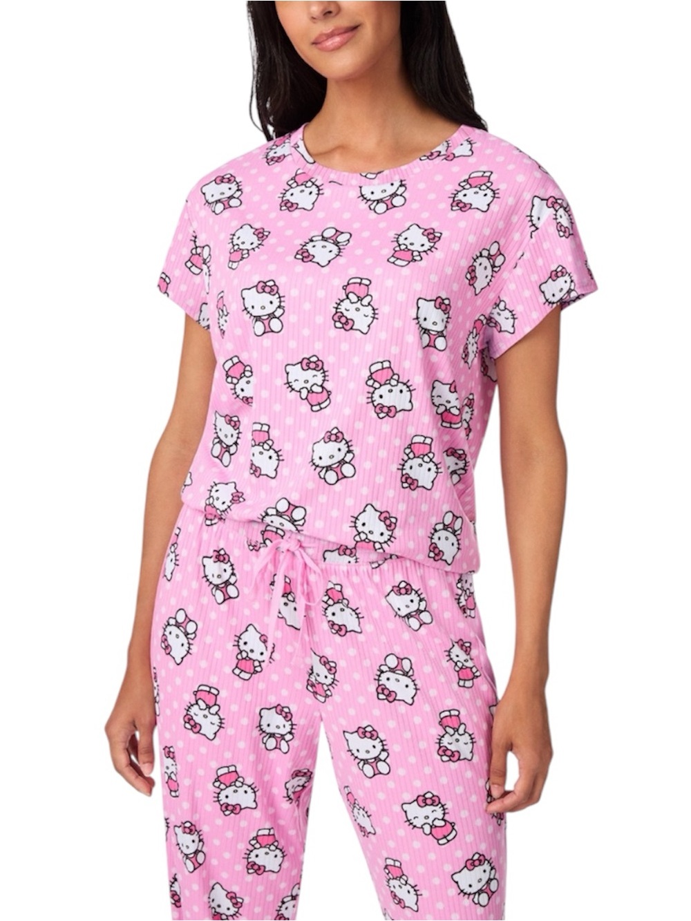 Character Women’s 2 Piece Pajama Set/Hello Kitty